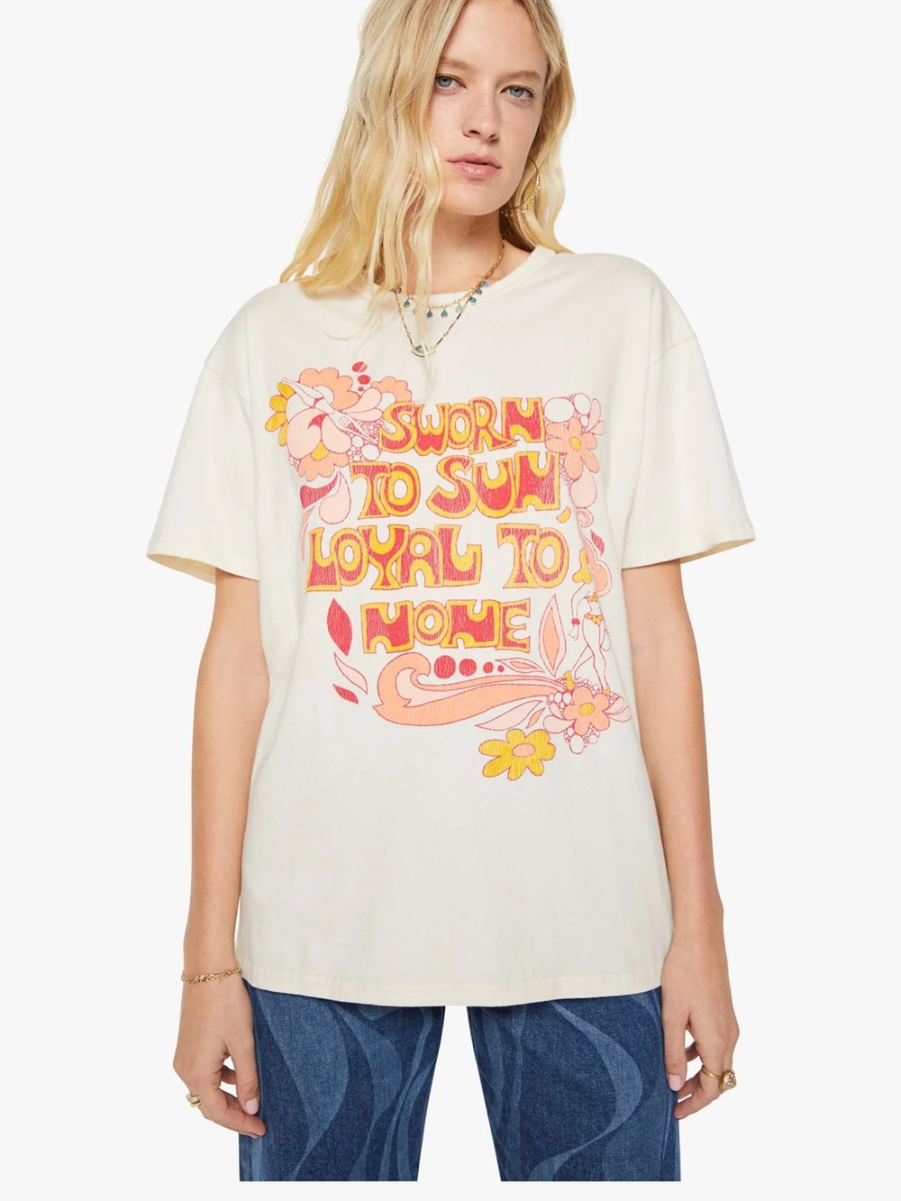 Mother The Sleep Over Tee Sz L